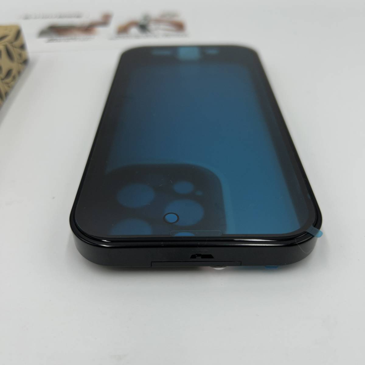 HGUTREY【覗き見防止・自動ポップアップボタン】 iPhone14 Pro 用 ケース K505【ロック付き】【ストラップホール付き】一体型レンズ保護_画像7