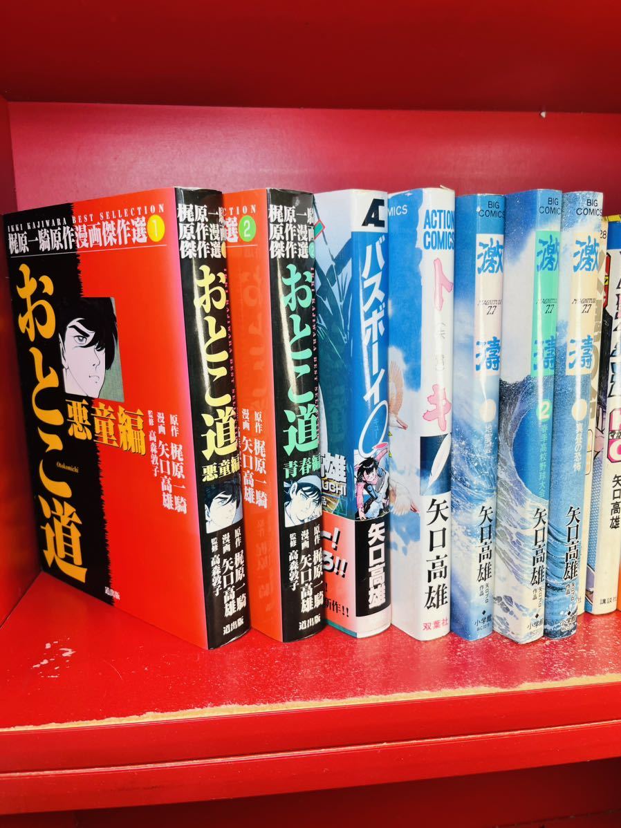 矢口高雄 17冊セット/ニッポン博物誌 全4巻 かつみ 全3巻 はばたけ!太郎丸 全2巻 バチヘビ おとこ道 バスボーイ シロベ 釣りキチ三平作者