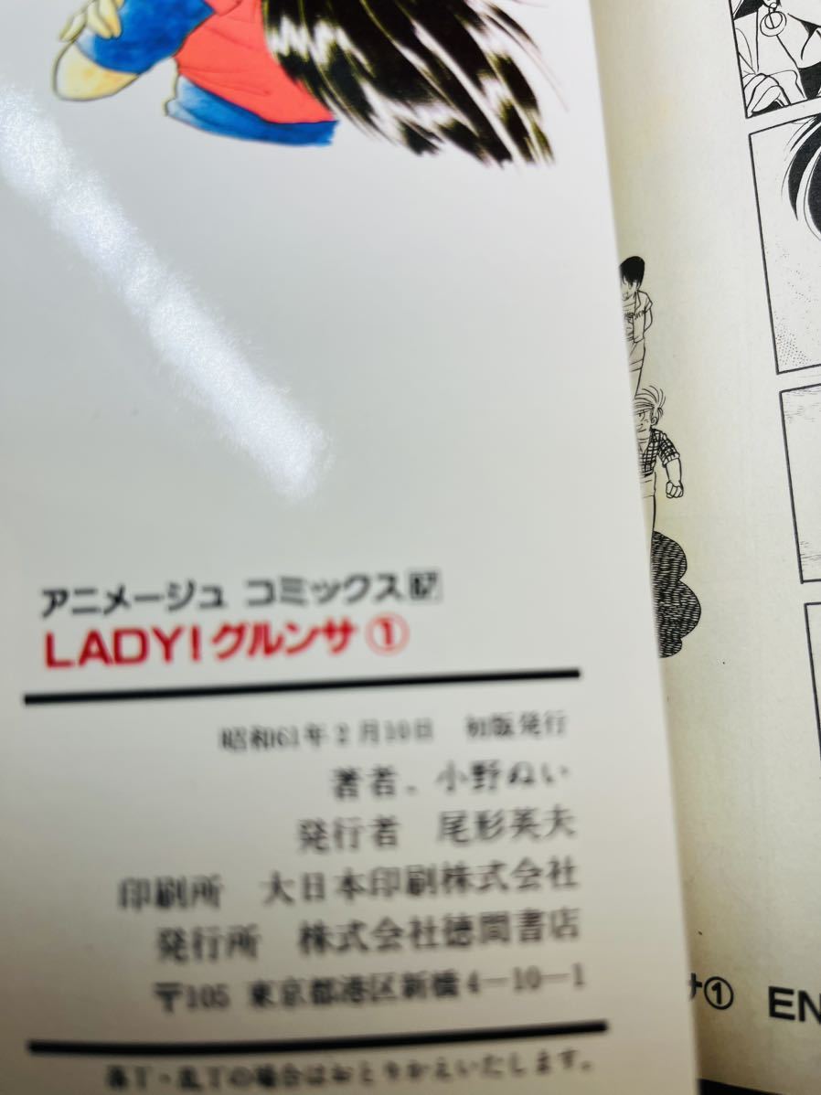 小野ぬい/『LADY！グルンサ』全3巻　漫画　コミック　全初版　全巻セット_画像6