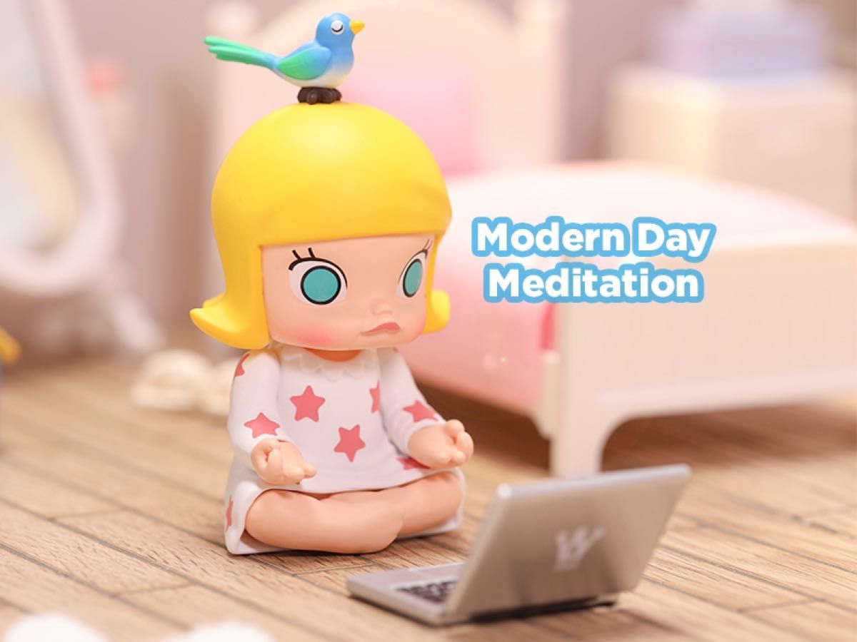 MOLLY のんびりな1日 シリーズ Modern Day Meditation Bubble-Bath Time POPMART