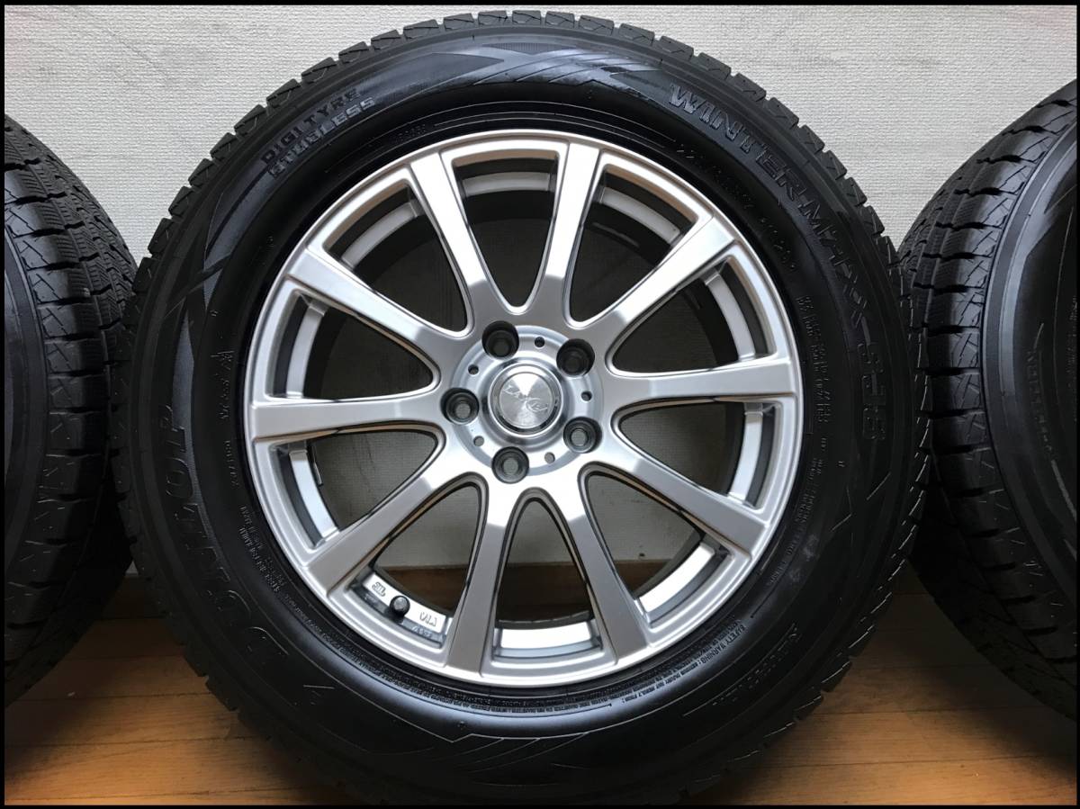 LAYCEA NX(17インチ/ 7JJ /5穴/ PCD114.3/OFF SET +38)■タイヤDUNLOP WINTER MAXX SJ8 (225/65R17)スタッドレス タイヤ/ホイール4本セット_画像7