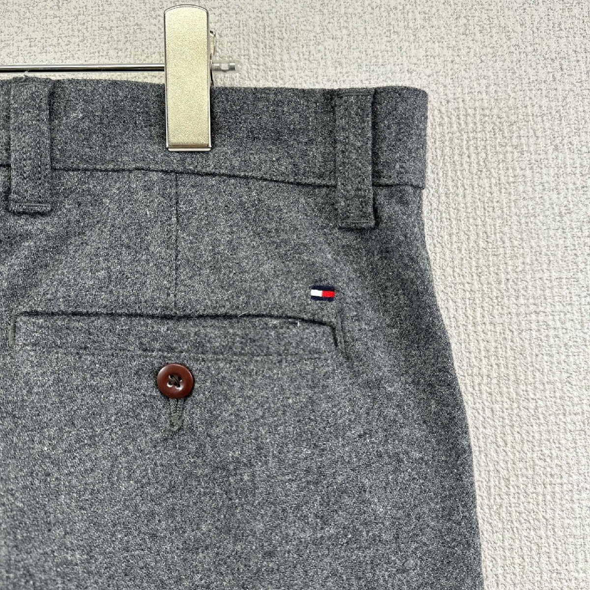 TOMMY HILFIGER トミーヒルフィガー ウールパンツ ボトムス グレー サイズ32/32 メンズ ヴィンテージ ネ_画像5