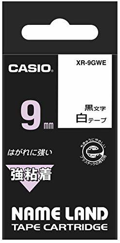 【中古】カシオ ラベルライター ネームランド 強粘着テープ 9mm XR-9GWE 白_画像1