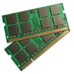 【中古】Buffalo D2/N800-2G/E互換品 PC2-6400（DDR2-800）対応 200Pin用 DDR2 SDRAM SO DIMM 2GB×2枚セット_画像1