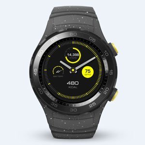 【中古】ファーウェイ スマートウォッチ（コンクリートグレー）HUAWEI WATCH 2 Sport non-4G LEO-B09 WATCH2/CONCRETE GREY_画像1