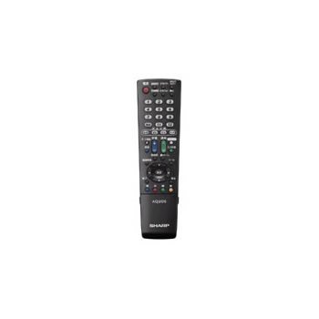 【中古】シャープ 液晶テレビ用リモコン RRMCGA952WJSA(0106380347)(ブラック)_画像1