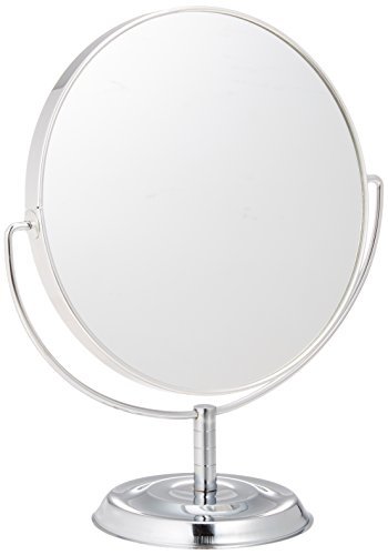 [ used ]me Lee one side approximately 5 times magnifying glass attaching both sides mirror desk mirror silver No.5880