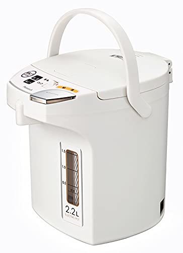 【中古】ピーコック 電気ポット 湯沸かし器 容量 2.2L 熱湯 カルキとばし 保温機能 空だき防止 電動給湯 ポット WMJ-22 W ホワイト_画像1
