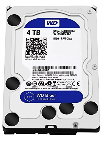【中古】WD Blue 4TB Desktop Hard Disk Drive - 5400 RPM SATA 6 Gb/s 64MB Cache 3.5 Inch - WD40EZRZ_画像1