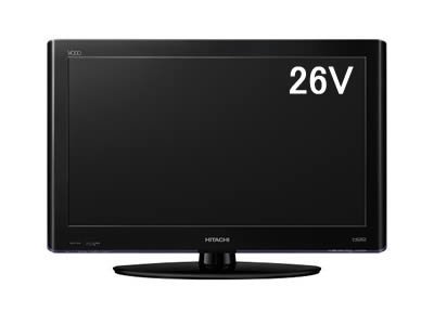 【中古】日立 26V型 地上・BS・110度CSデジタルハイビジョン液晶テレビWooo　(250GB HDD内蔵 録画機能付) L26-HP05-B_画像1