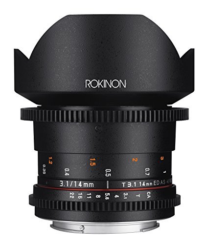 【中古】Rokinon Cine DS DS14M-C 14mm T3.1 ED AS IF UMC フルフレーム シネ 広角レンズ Canon EF用_画像1