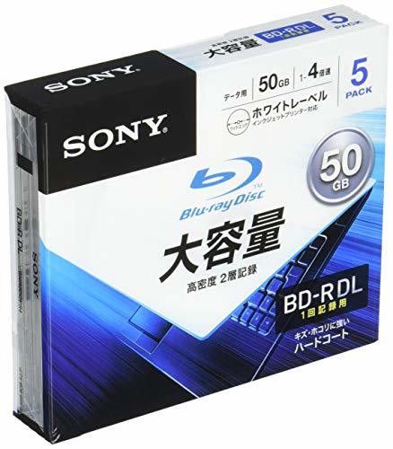 【中古】ソニー データ用ブルーレイディスク 5BNR2DCPS4(BD-R 2層:4倍速 5枚パック)_画像1