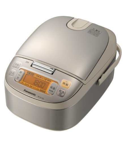 【中古】パナソニック 5.5合 炊飯器 IH式 ロゼシャンパン SR-HC102-N_画像1