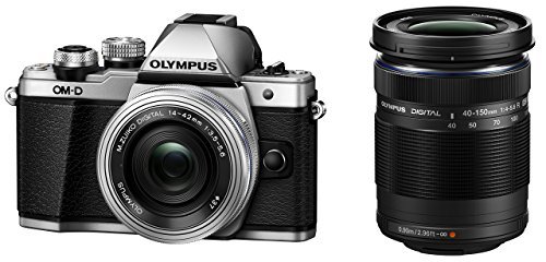 【中古】OLYMPUS ミラーレス一眼カメラ OM-D E-M10 MarkII EZダブルズームキット シルバー_画像1