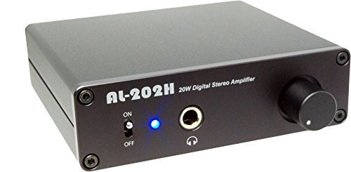 【中古】Amulech 　小型・薄型・高音質・Hi-Fi 20W+20W(4Ω）ステレオデジタル・パワーアンプ　+ヘッドホンアンプ%カンマ% 電子ボリューム_画像1
