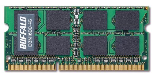 【中古】BUFFALO PC3-12800 204Pin DDR3 SDRAM S.O.DIMM 4GB D3N1600-4G_画像1