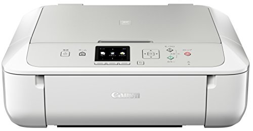 【中古】Canon インクジェットプリンター複合機 PIXUS MG5730 WH ホワイト_画像1