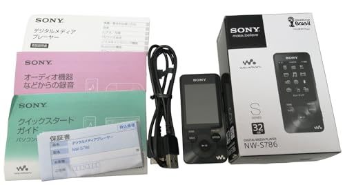 【中古】SONY ウォークマン Sシリーズ 32GB ブラック NW-S786/B_画像1