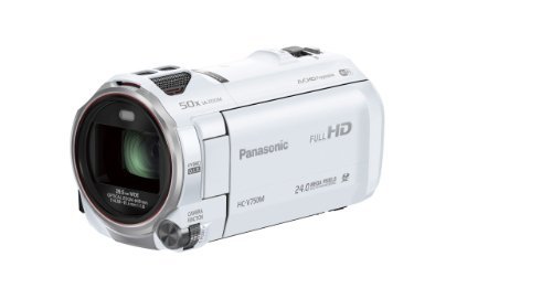 【中古】パナソニック デジタルハイビジョンビデオカメラ 内蔵メモリー32GB ホワイト HC-V750M-W_画像1
