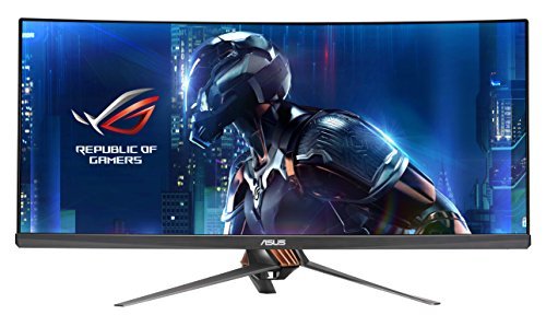 【中古】ASUS ゲーミングモニター 34型 ウルトラワイドディスプレイ ROG SWIFT( フリッカフリー / 3440×1440 / GSYNC /Displayport, HDMI)_画像1