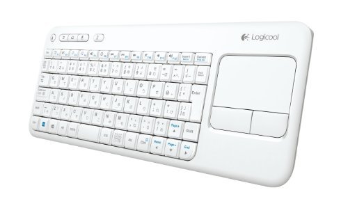 【中古】Logicool ロジクール ワイヤレス タッチキーボード K400r ホワイト_画像1
