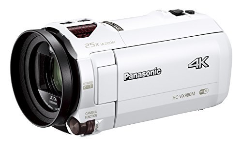 【中古】パナソニック デジタル4Kビデオカメラ VX980M 64GB あとから補正 ホワイト HC-VX980M-W_画像1