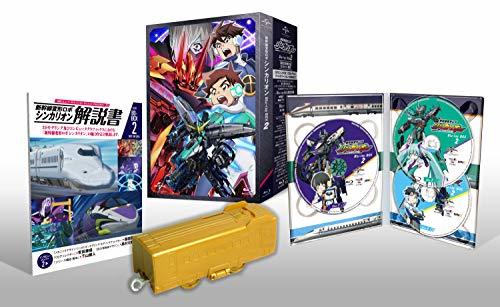 【中古】新幹線変形ロボ シンカリオンBlu-ray BOX2(初回生産限定版)DXS シンカリオン E5はやぶさゴールドバージョン(中間車両)付_画像1