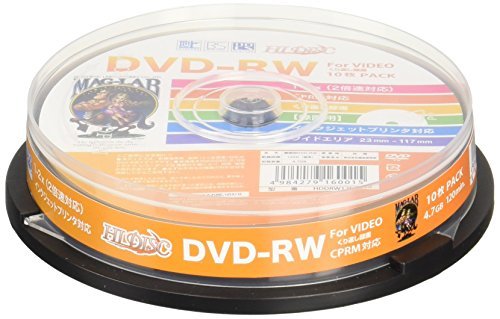 【中古】HI-DISC 録画用DVD-RW 2倍速 10枚 (CPRM)_画像1