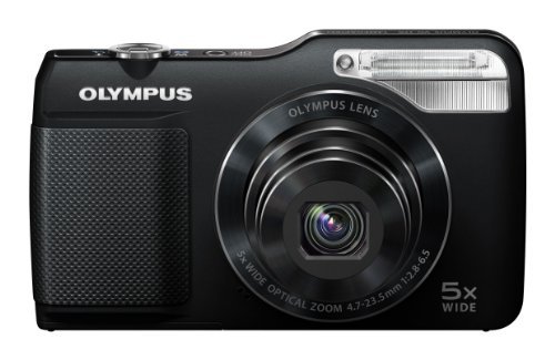 【中古】OLYMPUS デジタルカメラ VG-170 ブラック 1400万画素 光学5倍ズーム 15m強力フラッシュ ハイビジョンムービー 3.0型LCD 広角26mm V_画像1