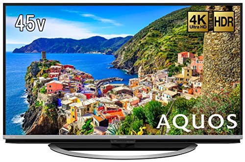 【中古】シャープ 45V型 液晶 テレビ AQUOS LC-45US45 4K HDR対応 低反射「N-Blackパネル」搭載 2017年モデル