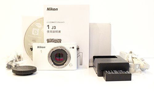 【中古】Nikon ミラーレス一眼 Nikon 1 J3 ボディー ホワイト N1J3WH_画像1