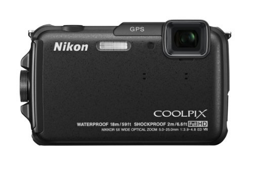 【中古】Nikon デジタルカメラ COOLPIX AW110 防水18m 耐衝撃2m カーボンブラック AW110BK_画像1