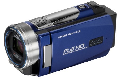 【中古】Kenko フルハイビジョンビデオカメラ DVS A10FHDIR 暗闇でも撮影できるIR LEDライト搭載 DVSA10FHDIR_画像1