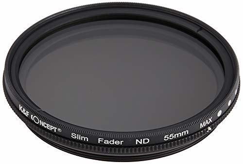 【中古】K&F Concept 可変式NDフィルター 55mm NDX 減光範囲ND2~ND400 薄枠設計 KF-NDX55_画像1