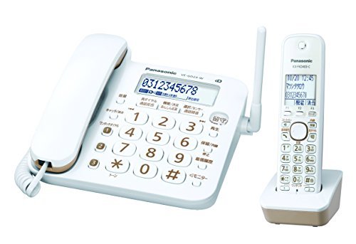 【中古】パナソニック RU・RU・RU デジタルコードレス電話機 子機1台付き 1.9GHz DECT準拠方式 VE-GD23DL-W_画像1