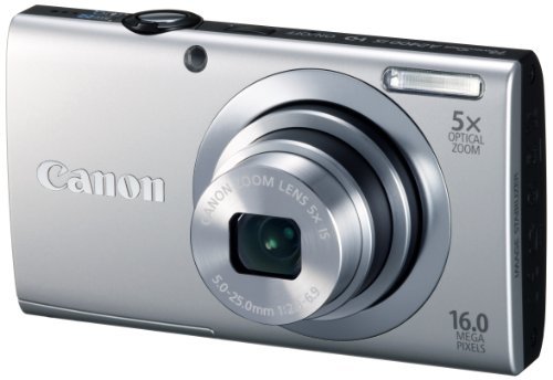 【中古】Canon デジタルカメラ PowerShot A2400IS シルバー 1600万画素 光学5倍ズーム PSA2400IS(SL)
