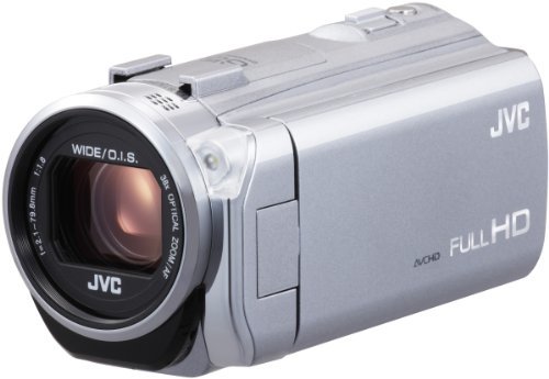 【中古】JVCKENWOOD JVC ビデオカメラ EVERIO 内蔵メモリー16GB シルバー GZ-E745-S_画像1