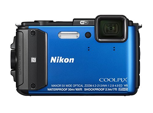 【中古】Nikon デジタルカメラ COOLPIX AW130 ブルー_画像1