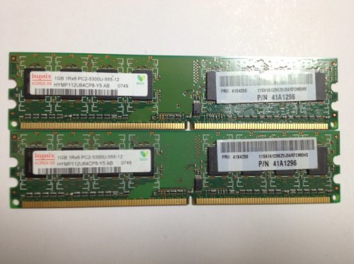 【中古】Hynix デスクトップ用メモリ PC2-5300 DDR2-667 1GB×2枚セット_画像1