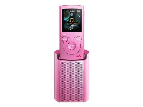 【中古】SONY ウォークマン Eシリーズ [メモリータイプ] スピーカー付 4GB ピンク NW-E063K/P_画像1