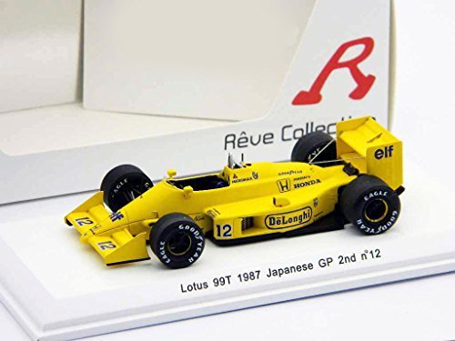 【中古】Reve 1/43 Lotus 99T 1987 Japanese GP 2nd No12 A.Senna 完成品_画像1