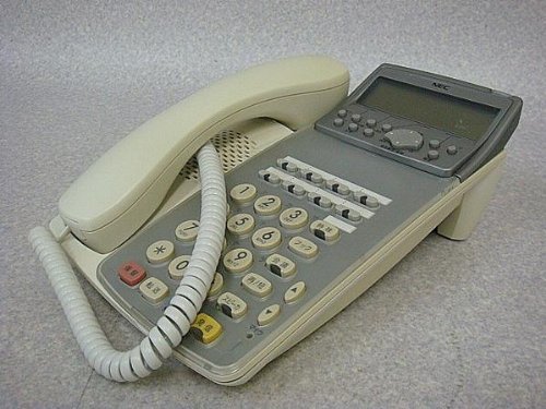 【中古】DTR-8KH-1D(WH) NEC Aspire Dterm85 8ボタン 漢字表示＆電子電話帳対応電話機(WH) [オフィス用品] ビジネスフォン_画像1