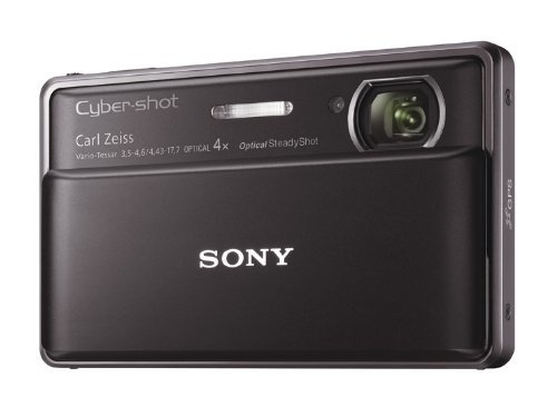 【中古】ソニー SONY デジタルカメラ Cybershot TX100V 1620万画素CMOS 光学ｘ4 ブラック DSC-TX100V/B_画像1