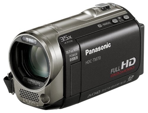 【中古】パナソニック デジタルハイビジョンビデオカメラ TM70 ムーンブラック HDC-TM70-K (内蔵メモリ96GB)_画像1