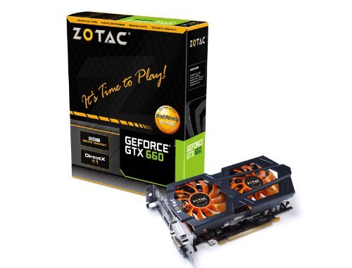 【中古】ZOTAC NVIDIA GeForce GTX 660 2GB 搭載ビデオカード 日本正規代理店品 VD4780 ZTGTX660-2GD5R0/ZT-60901-10M_画像1