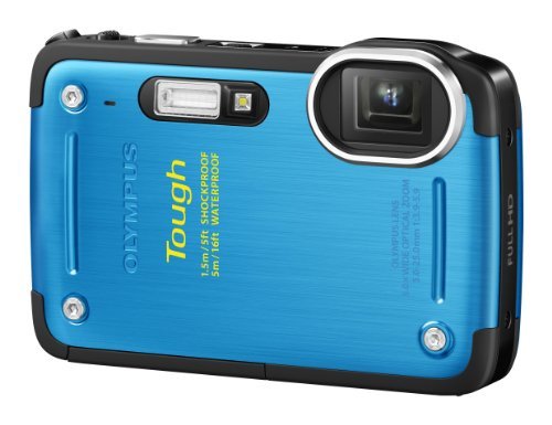 【中古】OLYMPUS デジタルカメラ TG-620 1200万画素 5m防水 1.5m耐落下衝撃 裏面照射型CMOS ブルー TG-620 BLU_画像1