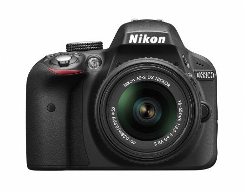 【中古】Nikon デジタル一眼レフカメラ D3300 18-55 VR IIレンズキット ブラック D3300LKBK_画像1