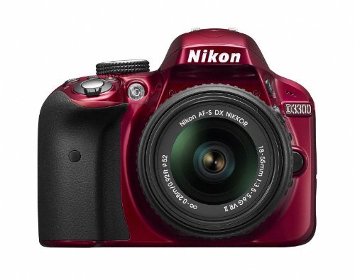 【中古】Nikon デジタル一眼レフカメラ D3300 18-55 VR IIレンズキット レッド D3300LKRD_画像1