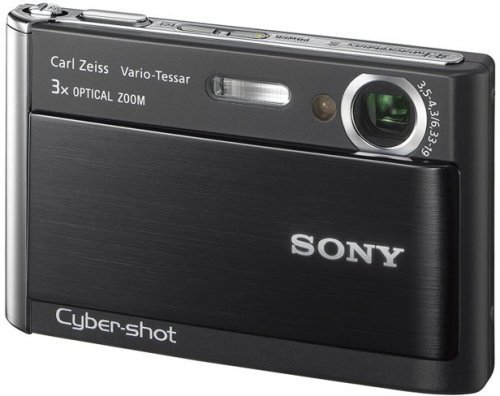 【中古】ソニー SONY デジタルカメラ サイバーショット T70 ブラック DSC-T70-B_画像1