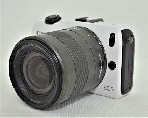 【中古】Canon ミラーレス一眼カメラ EOS M レンズキット EF-M18-55mm F3.5-5.6 IS STM付属 ホワイト EOSMWH-18-55ISSTMLK_画像1